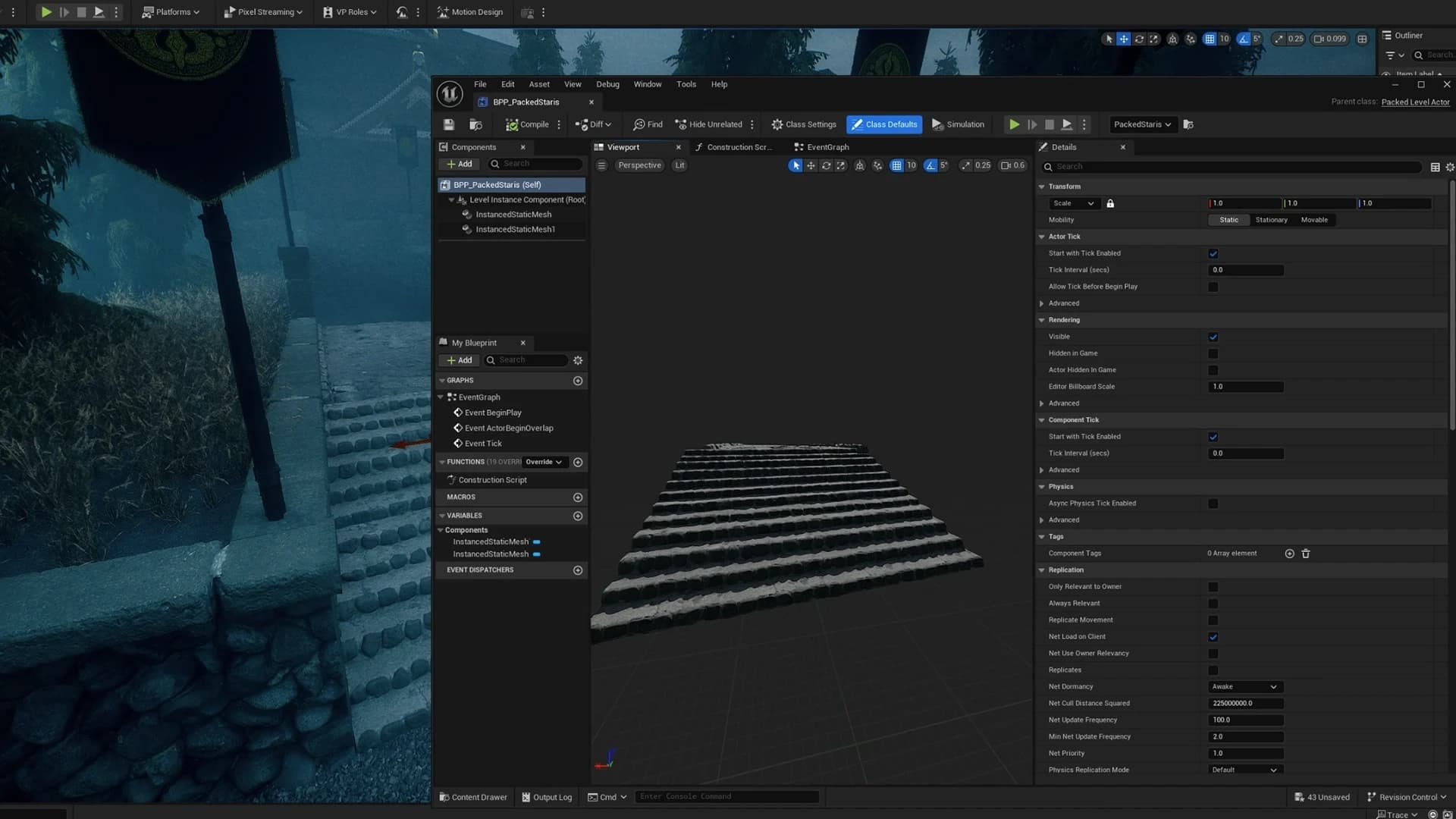 Create interactive actors and reusable logic with Unreal Engine Blueprints.